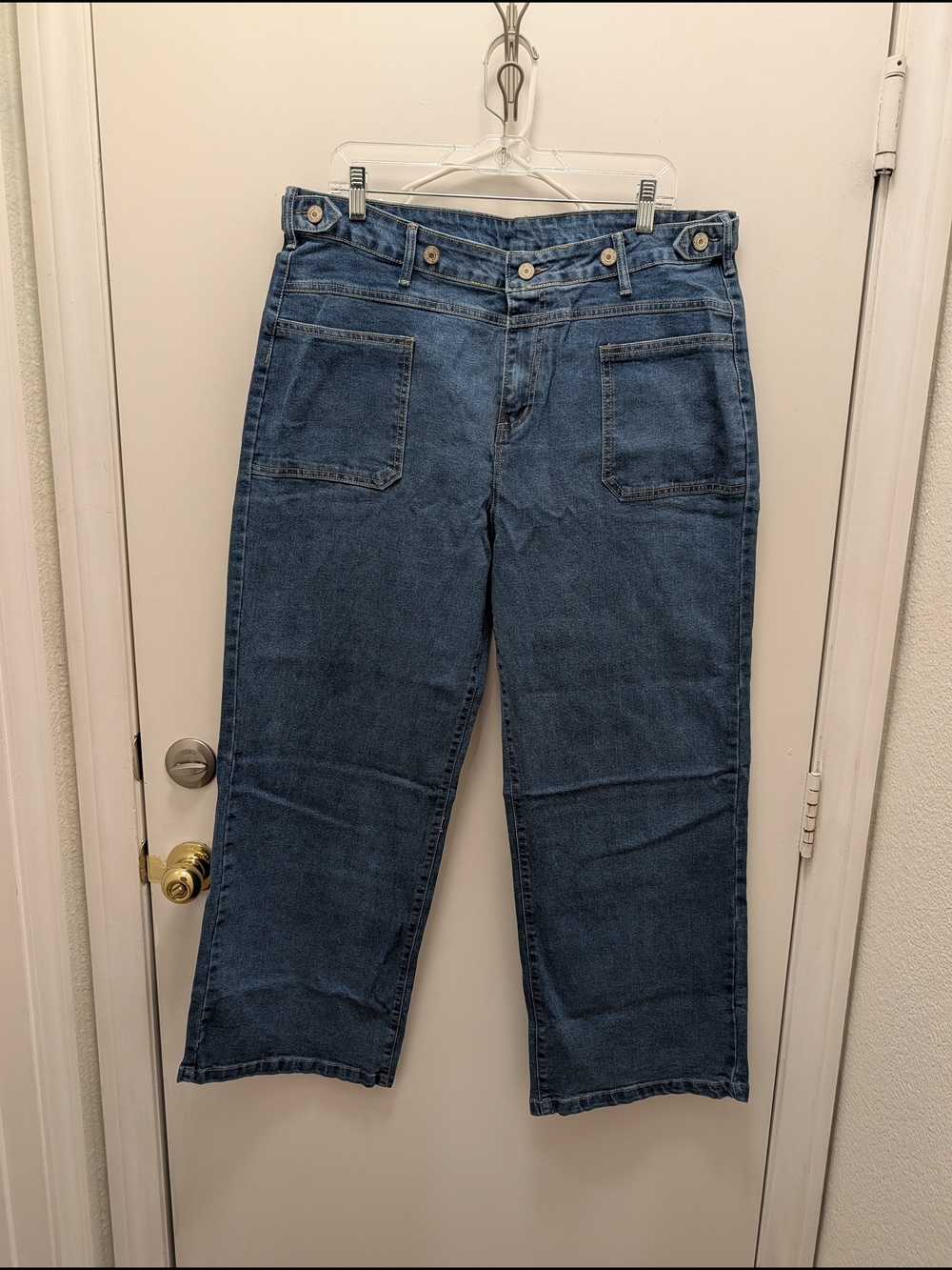 Blue Women's Denim Workwear Jeans Size 16